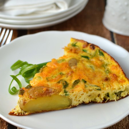 Potato and bacon frittata