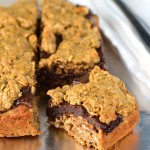 Peanut butter oat fudge bars