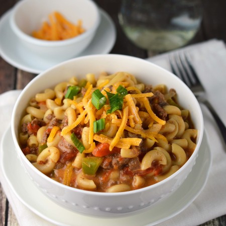 Cheesy beef skillet dinner