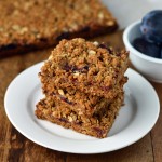 Plum crumble bars