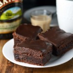 Baileys Brownies with Chocolate-Baileys Ganache