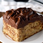 Banana Cake with Chocolate Frosting