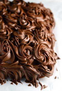 Banana Cake with Chocolate Frosting