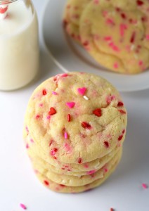 Valentine Sprinkle Cookies