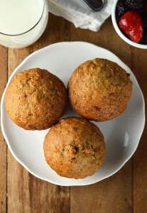 Spiced Carrot Muffins with Orange Glaze