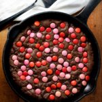 White Chocolate Truffle Stuffed Valentine’s Day Skillet Cookie