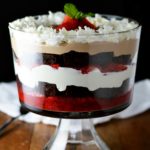 Chocolate Covered Strawberry Brownie Trifle