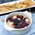 Baked camembert with boozy berries