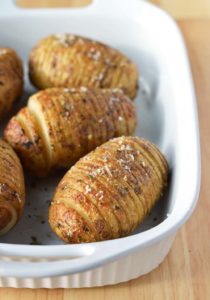 Caesar Hasselback Potatoes