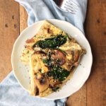 Mushroom and Onion Steamed Omelette