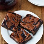 Raspberry Swirled Brownies