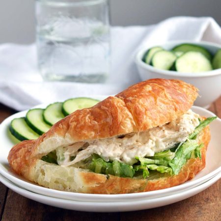 Caesar Chicken Salad Croissants